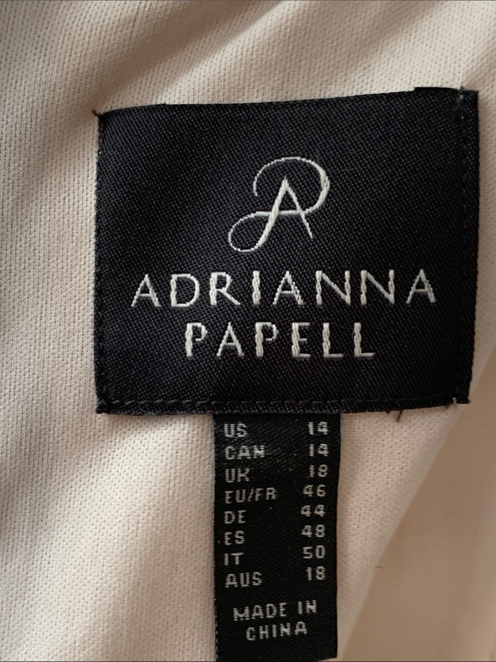 Adrianna Papell Glitter Knit Draped Gown 14 - Picture 9 of 9